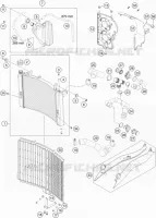 CIRCUIT DE REFROIDISSEMENT pour KTM ADVENTURE 2016