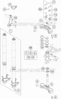 FOURCHE / T DE FOURCHE pour KTM ADVENTURE 2016