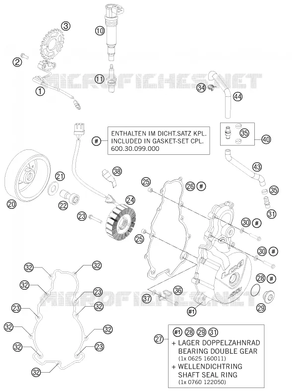 ALLUMAGE KTM MOTO 990 2012 ADVENTURE  990 ADVENTURE WHITE ABS