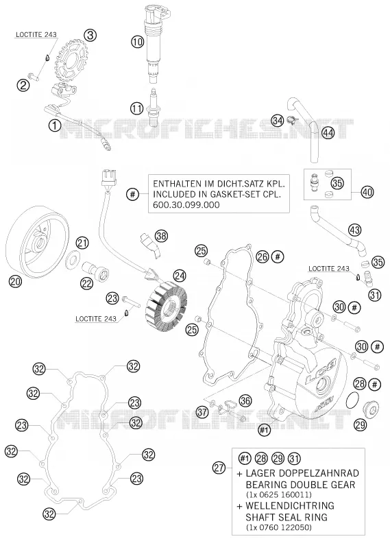 ALLUMAGE KTM MOTO 990 2010 ADVENTURE  990 ADVENTURE ORANGE ABS