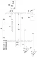 FOURCHE (PIECES) pour KTM RC8 2010
