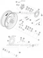 ROUE ARRIERE pour KTM RC8 2010