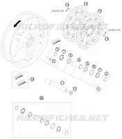ROUE AVANT pour KTM RC8 2010