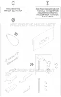 TROUSSE A OUTILS / MANUELS / OPTIONS pour KTM RC8 2010