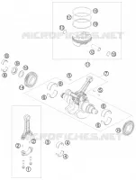 VILEBREQUIN / PISTON pour KTM RC8 2010