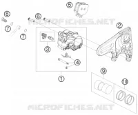 ETRIER DE FREIN AR pour KTM RC8 2010