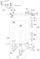 FOURCHE / T DE FOURCHE pour KTM RC8 2010