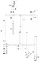 FOURCHE (PIECES) pour KTM RC8 2010