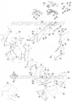 PLASTIQUES pour KTM RC8 2010