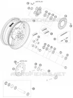 ROUE ARRIERE pour KTM RC8 2010