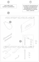 TROUSSE A OUTILS / MANUELS / OPTIONS pour KTM RC8 2010