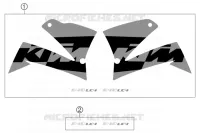 AUTOCOLLANTS pour KTM SUPERMOTO 2004