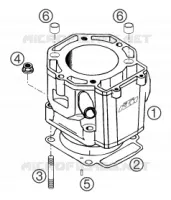 CYLINDRE pour KTM SUPERMOTO 2004