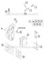 ETRIER DE FREIN AVANT pour KTM SUPERMOTO 2004