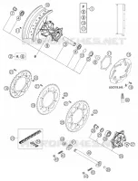 ROUE ARRIERE pour KTM SUPERMOTO 2004