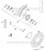 ROUE AVANT pour KTM SUPERMOTO 2004