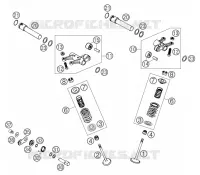 SOUPAPES pour KTM SUPERMOTO 2004