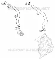 VENTILATION MOTEUR pour KTM SUPERMOTO 2004