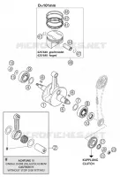 VILEBREQUIN / PISTON pour KTM SUPERMOTO 2004