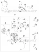 BOITIER PAPILLON INJECTION pour KTM SUPERMOTO 2007