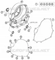 CARTER EMBRAYAGE pour KTM SUPERMOTO 2007