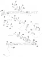 MECANISME DE SELECTION DE VITESSES pour KTM SUPERMOTO 2007