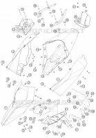 PLASTIQUES pour KTM SUPERMOTO 2007