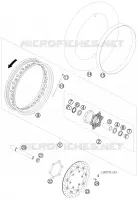 ROUE AVANT pour KTM SUPERMOTO 2007