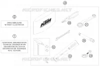 TROUSSE A OUTILS / MANUELS / OPTIONS pour KTM SUPERMOTO 2007
