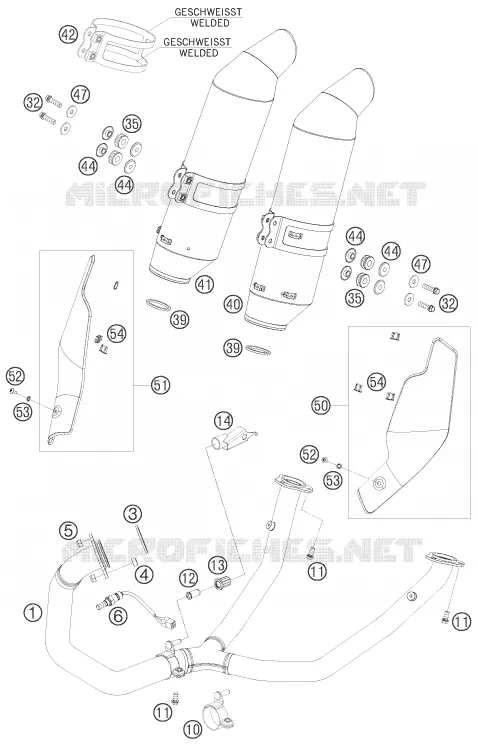 ECHAPPEMENT KTM MOTO 690 2007 SUPERMOTO  690 SUPERMOTO PRESTIGE