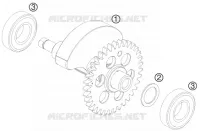 ARBRE D'EQUILIBRAGE pour KTM SMC 2010