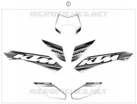 AUTOCOLLANTS pour KTM SMC 2010