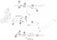 BEQUILLE LATERALE / CENTRALE pour KTM SMC 2010