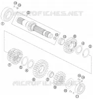 BOITE DE VITESSES   ARBRE PRIMAIRE pour KTM SMC 2010