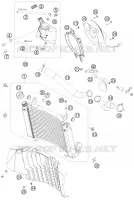 CIRCUIT DE REFROIDISSEMENT pour KTM SMC 2010