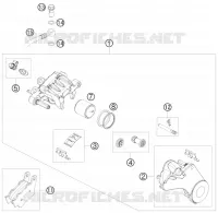 ETRIER DE FREIN AR pour KTM SMC 2010