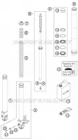 FOURCHE (PIECES) pour KTM SMC 2010