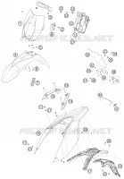 PLASTIQUES pour KTM SMC 2010
