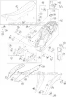 RESERVOIR / SELLE pour KTM SMC 2010