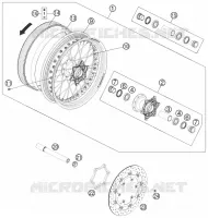 ROUE AVANT pour KTM SMC 2010