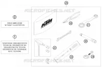 TROUSSE A OUTILS / MANUELS / OPTIONS pour KTM SMC 2010