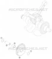 ARBRE D'EQUILIBRAGE pour KTM RC8 2008