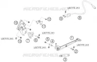 BEQUILLE LATERALE / CENTRALE pour KTM RC8 2008