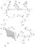 CIRCUIT DE REFROIDISSEMENT pour KTM RC8 2008