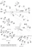MECANISME DE SELECTION DE VITESSES pour KTM RC8 2008