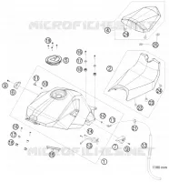 RESERVOIR / SELLE pour KTM RC8 2008
