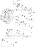 ROUE ARRIERE pour KTM RC8 2008
