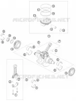 VILEBREQUIN / PISTON pour KTM RC8 2008