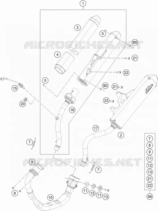 ECHAPPEMENT KTM MOTO 350 2017 FREERIDE  FREERIDE 350