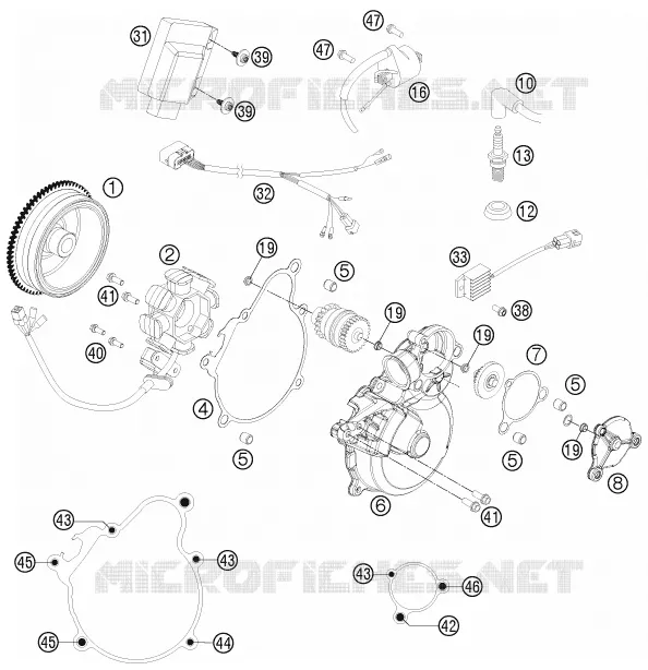 ALLUMAGE KTM MOTO 300 2014 EXC  300 EXC SIX DAYS